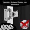 20Pcs Self Closing Hinges  Overlay Frame Cabinet Hinges Cold Rolled Steel Semi-hidden cover Folding Hinges Furniture Hardware
