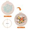TuxFezug Embroidery Kit DIY Cross Stitch Set for Beginners with Tools (Multicolor Flowers & Leaves, 3 Sets)