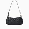 Elegant Casual Commuter Metallic Monogram Letter Shoulder Bag Medium Women Bags Space-Black 4F3327G-UB1