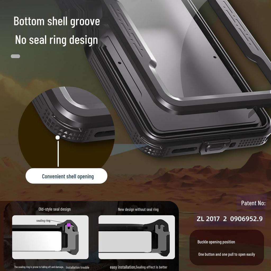 Red Pepper Waterproof Drop-Proof 5G Protective Case for Redmi Note 13/13 Pro - Full Coverage Outdoor Phone Case