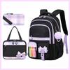 Cute Backpack for Elementary and Middle School Students, Soft Cloth Spine Protection, Lightweight and Large Capacity Backpack for Girls