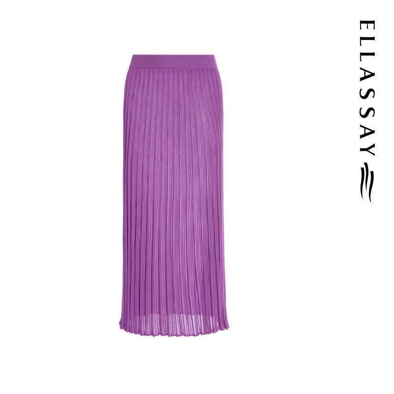ELLASSAY Women's Elegant A-Line Midi Skirt