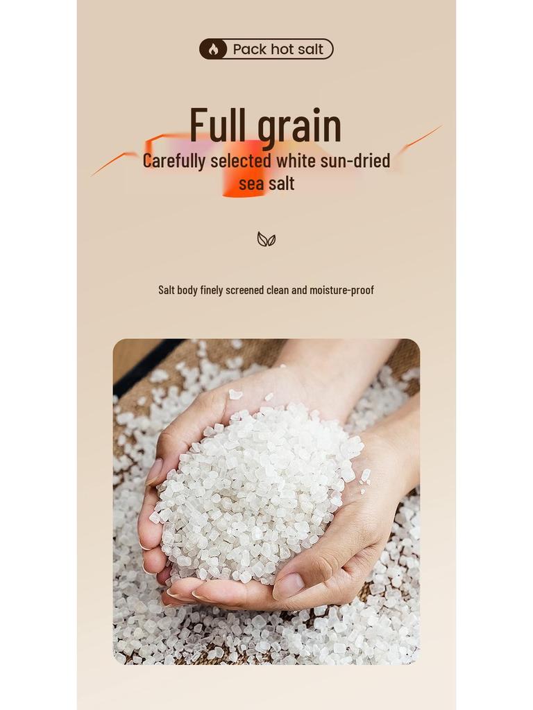 Electric Heating Sea Salt Hot Compress for Waist Support with Mugwort Moxibustion.