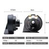 2Pcs/set Car Snail Horns 12V 110-125db 410/510Hz Waterproof High Low Pitch Auto Horn For VW Passat B6 B7 B8 2005 2006 2007 2008-