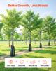 75.7 L Tree Watering Bags, 8 Pack 3-4 Hours Slow Release Gator Bags for Trees, Heavy Duty PE Tree Drip Irrigation Bag with Zipper, Durable & Reusable