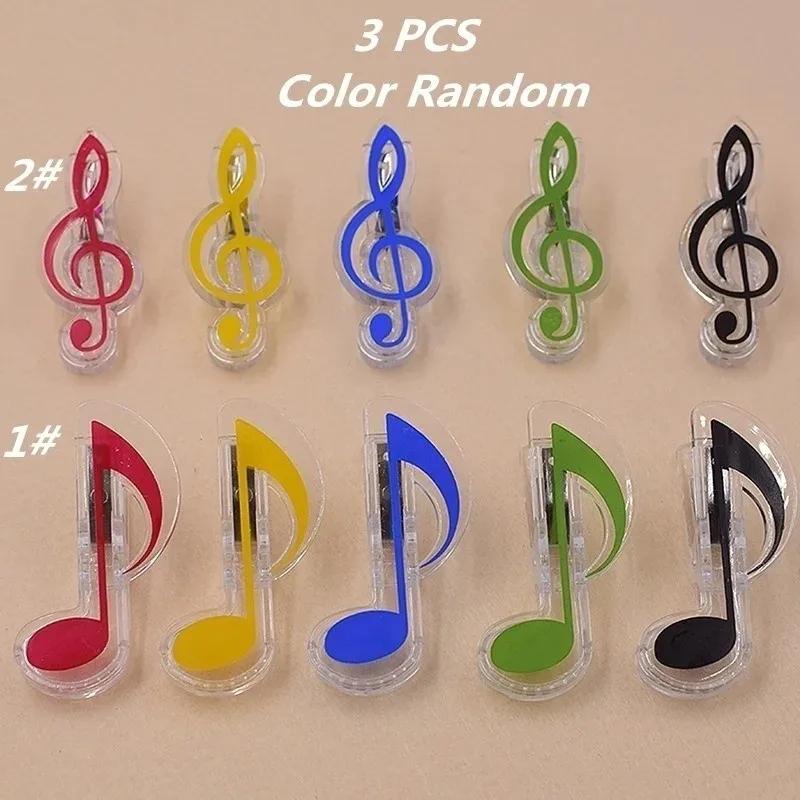 3Pcs/Set Book Paperclips Sheet Steel Spring Score Funny Mini Music Folder Clip Decorative Paper Musical Notation Office Supplies