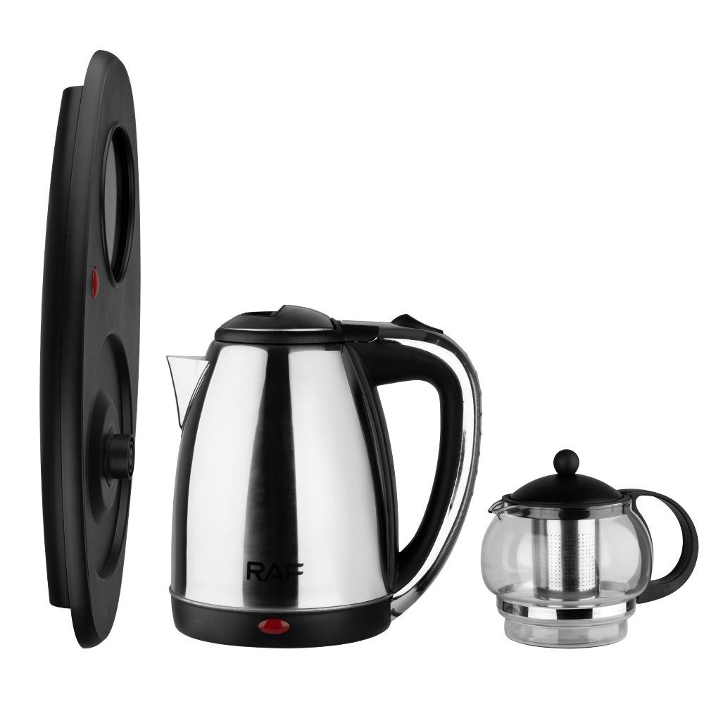 Cross-Border Stainless Steel Electric Tea Kettle Set - Three-in-One Turkish Tea Maker