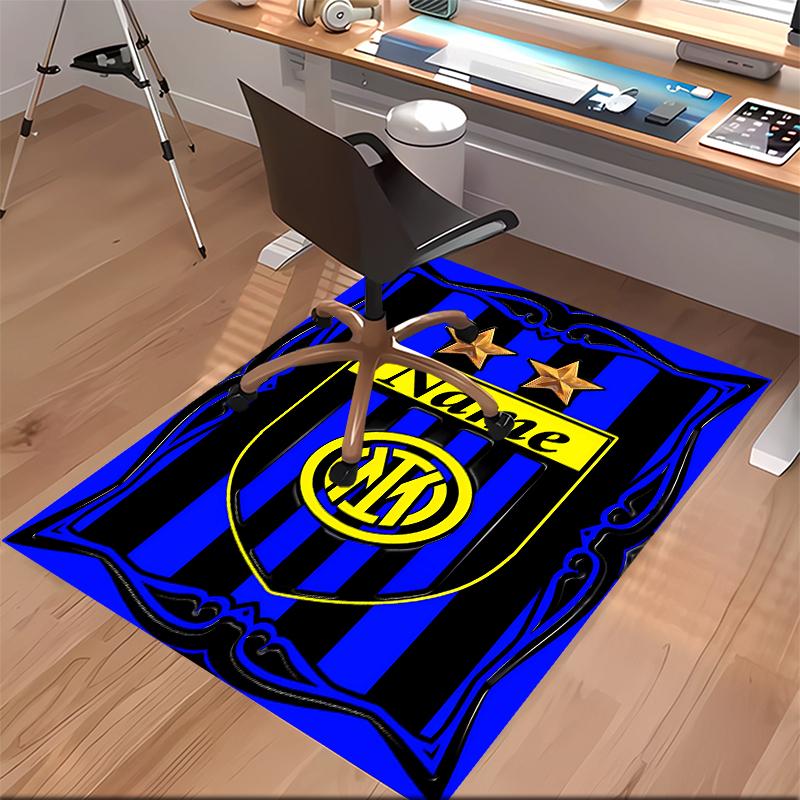 Custom Personalization Inter Milan Print Area Rug - Soft, Washable Non-Slip Indoor Mat,Living Room,Home&Office Decorative Rug