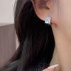 Exquisite Square Stud Earrings - High-End, Double-Sided Luxury Earrings for Women, Versatile and Trending for a Stylish Look.