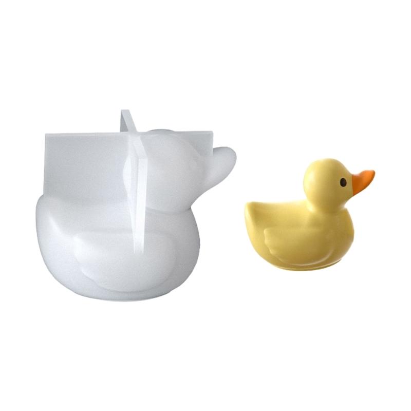 Flexible Silikon-Kerzenhalterform für dekorative Enten-Designs Zubehör für Weihnachten und festliche Anlässe