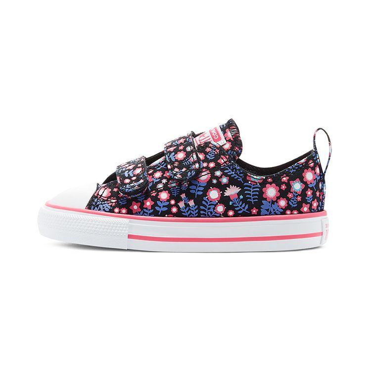 Converse Chuck Taylor All Star Low Top Comfortable Lightweight Low Top Baby Shoes Small Floral Purple Pink Baby Shoes 770217C