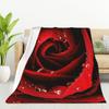 Brown Rust Color Printed Blanket for Sofa Bed Travel Camping Living Room Office Conditioning Blanket for All Seasons Gifts