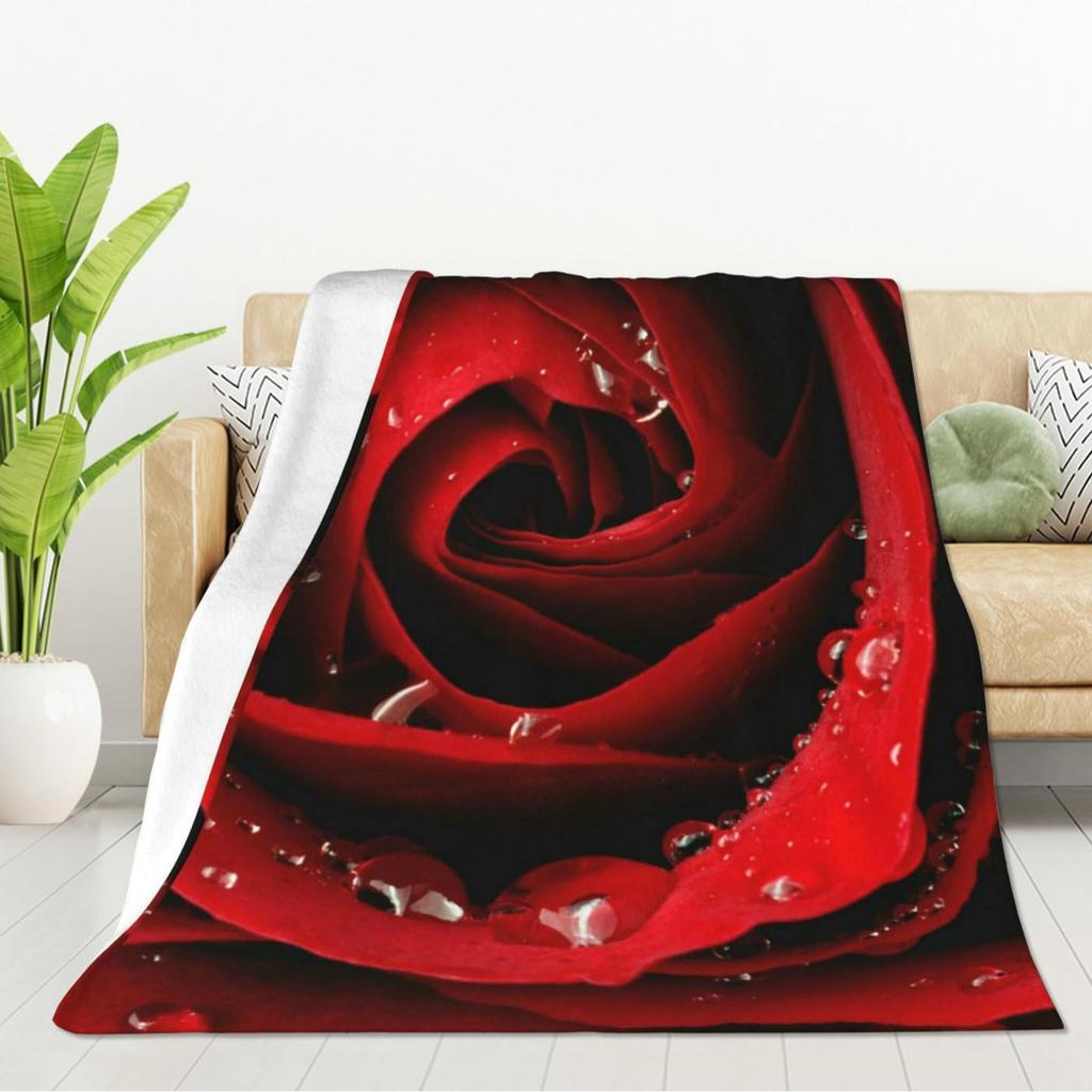 Brown Rust Color Printed Blanket for Sofa Bed Travel Camping Living Room Office Conditioning Blanket for All Seasons Gifts