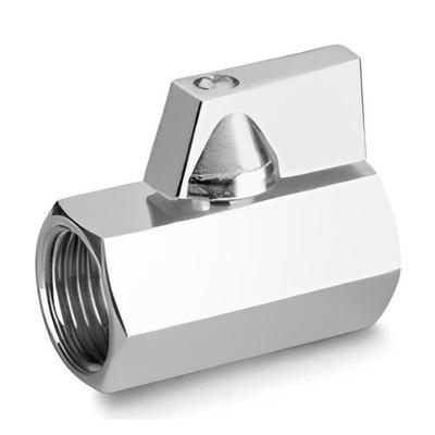 Mini Chrome-Plated Brass Ball Valve 1/2 Inch – Compact and Reliable