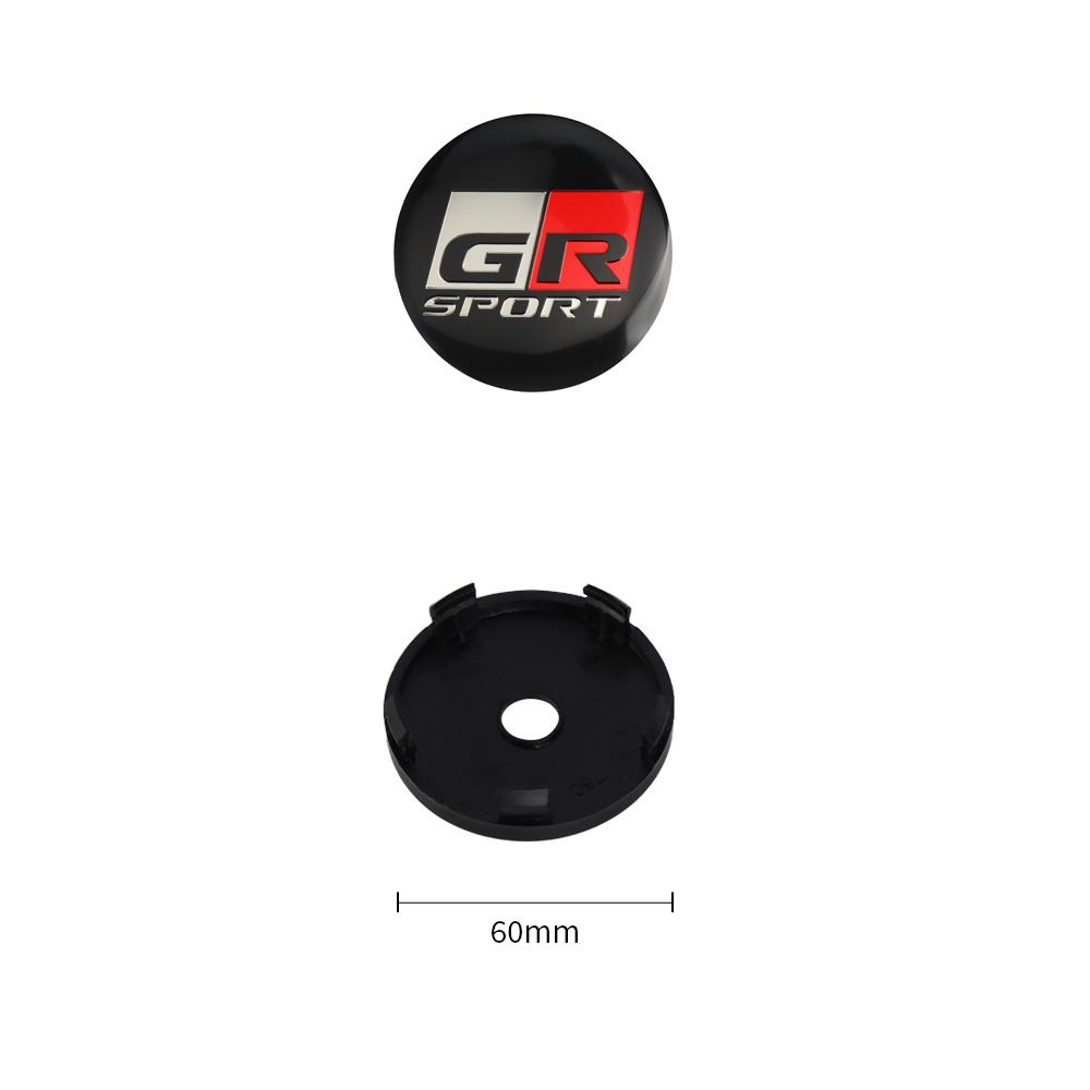 2026 New For Toyota 4Pcs 60MM Car Wheel Center Hub Caps Badge Tire Rim Covers For Toyota TRD Corolla Avalon Supra Yaris Prado Pr