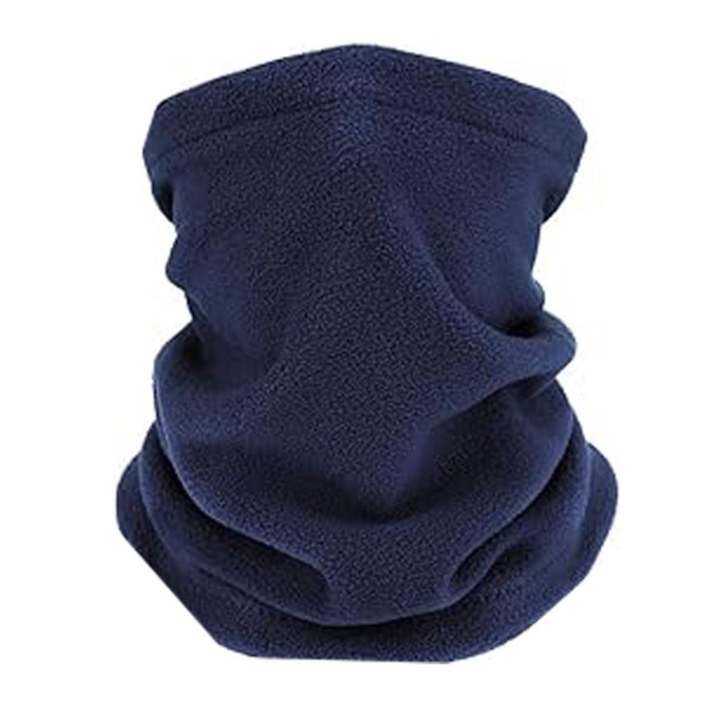 Winter Thermal Fleece Neck Gaiter Face Mask Thickened Windproof Cold Weather Cover for Outdoor Sports Cycling Skiing Hiking