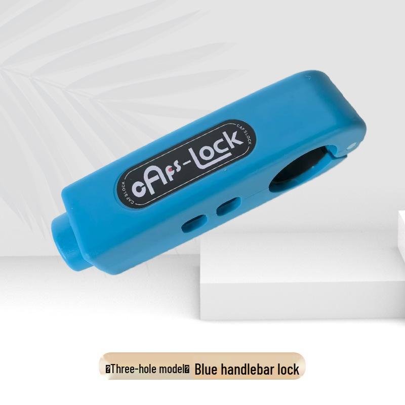 Anti-Theft Motorcycle Brake & Throttle Lock with Alarm