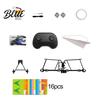 DIY Electric RC Plane Remote Control Paper Airplane Kit with 16/32 Colorful Paper Beginner Friendly Aircraft Gyro Stabilizer Glider Assembly