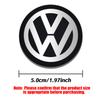 3D Aluminum 45/50MM Car Steering Wheel Emblem Sticker For Volkswagen VW R GTI ABT Golf Polo Tiguan Passat Sharan 4 Motion Touran  ZG9