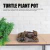 Turtle Plant Pot Creative Exquisite Resin Turtle Sculpture for Indoor Outdoor Decoration