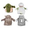 4pcs Animal Hand Puppet Toy PP Cotton Lifelike Open Movable Mouth Hand Puppet Kit for Kids