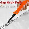 Flisfugereparasjonsverktøy Krokkniv Fjerning av gammel fugemasse Håndverktøy for Gulvveggfuge Sementrensing Fugenotcher Samler