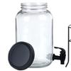 Glass Beverage Dispenser Jar with Tap 3.2L
