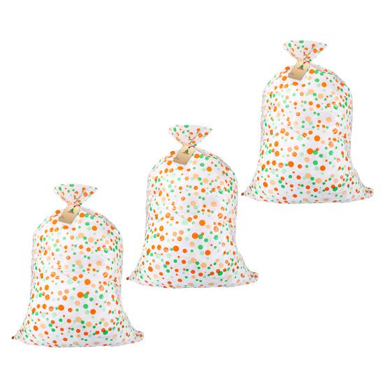 

3 шт. Рождественские подарочные мешочки на шнурке, праздничные подарочные упаковочные мешки, маленькие, очень большие, с Санта-Клаусом, рождественские упаковочные мешки C