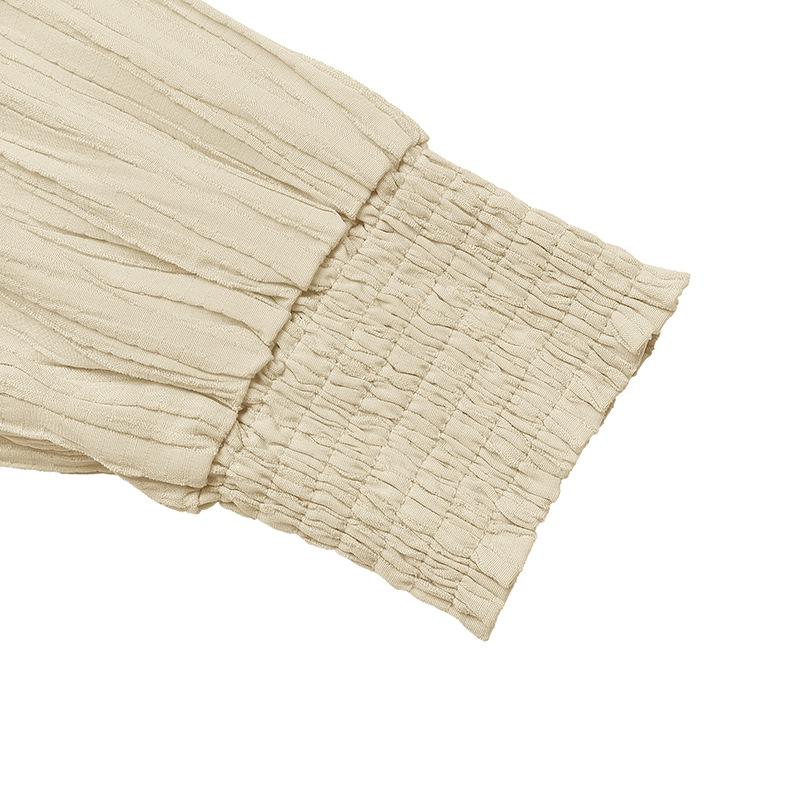 YYFS Women's Fashion Spring Fall Solid Color Print Long Sleeve V-Neck High Waist Casual Dresses