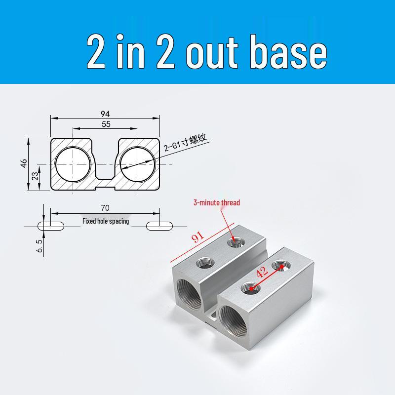 

1-Inch Double Row Manifold for Injection Mold Cooling and Water Transport