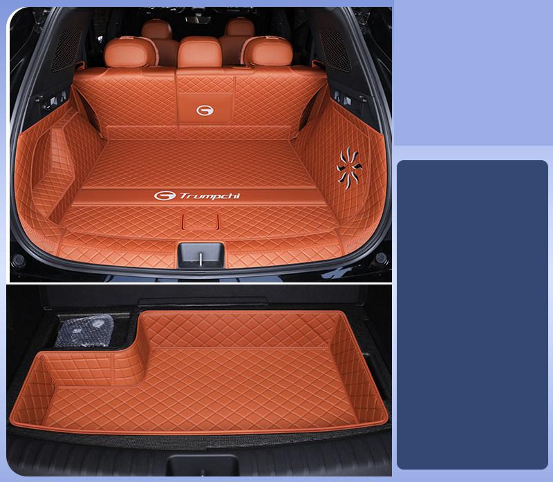 For Trumpchi GAC S7 2025 2026 Car Styling Fully Enclosed Trunk Pad Leather Trunk Mat Backrest Pad Auto Modification Accessories