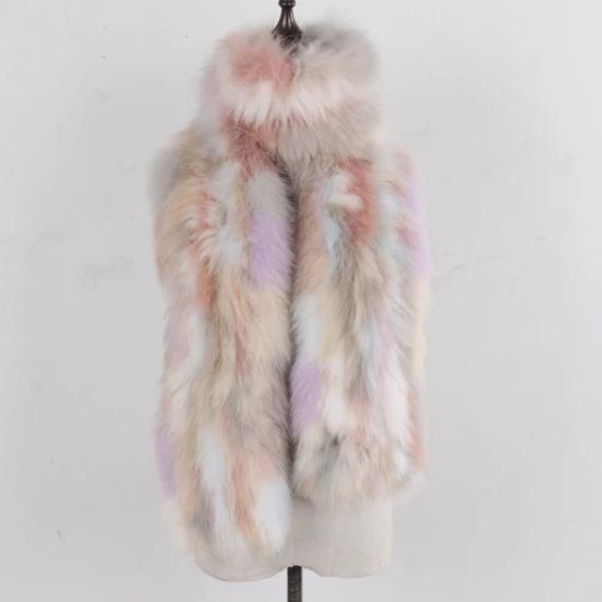 Hot Sell Ladies Long Style Genuien Fox Fur Scarf Women Knitted Fluffy Real Fox Fur Scarves Winter Keep Warm Fur Real Wraps