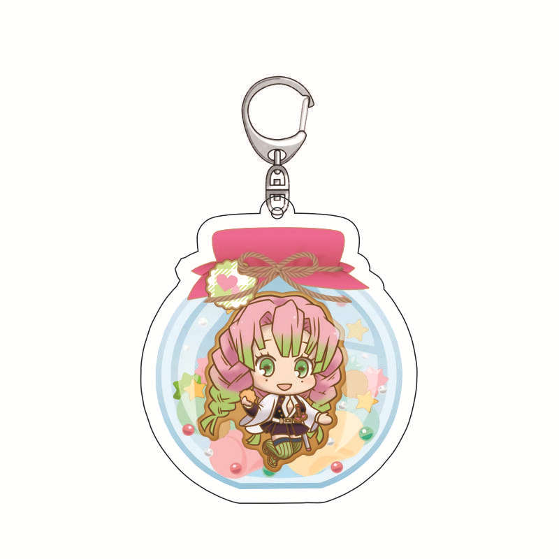 Anime Demon Slayer Acrylic Keychain Series Ingenious Accessories Kamado Tanjiro Zenitsu Agatsuma Nezuko Kamado Merchandise
