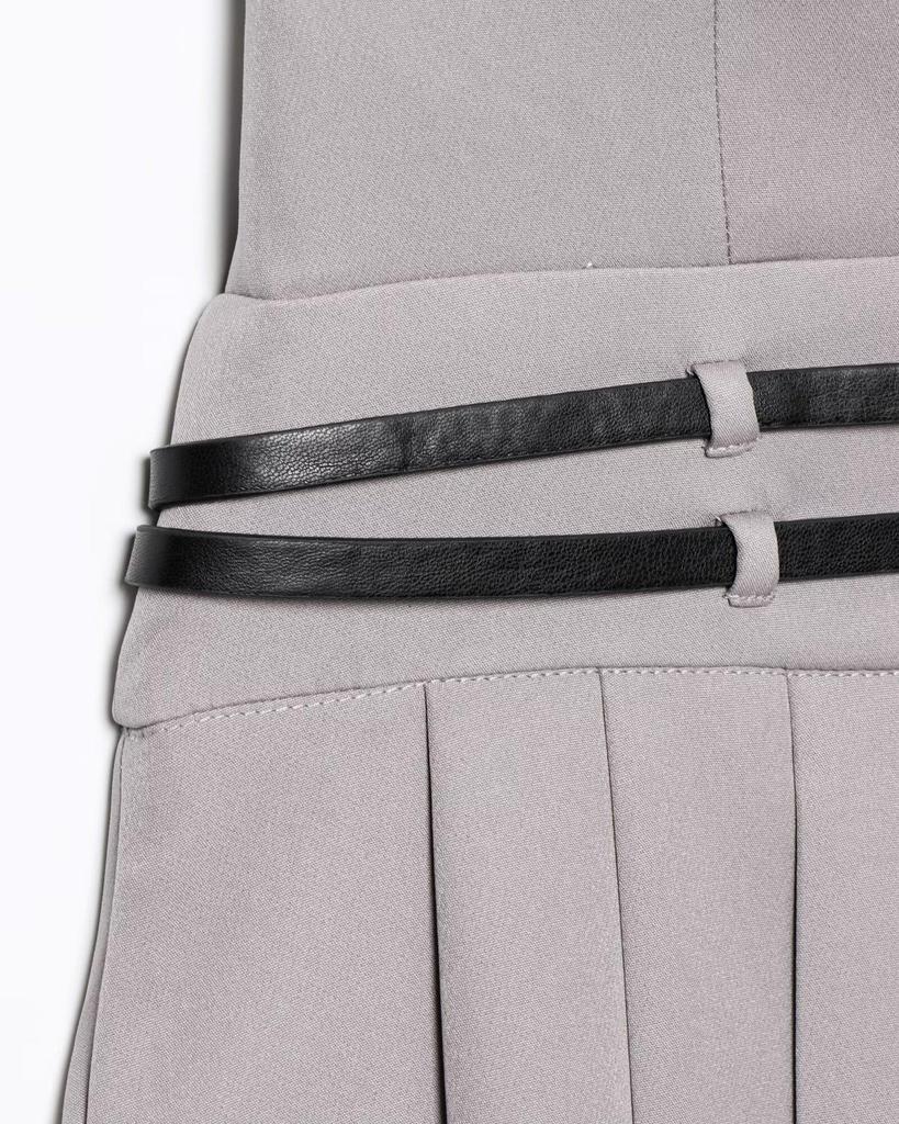Europäisches & Amerikanisches Damen Spaghettiträger Rückenfreies Gürtel Gefaltetes Kleid - Heißer Verkauf & Sexy Design