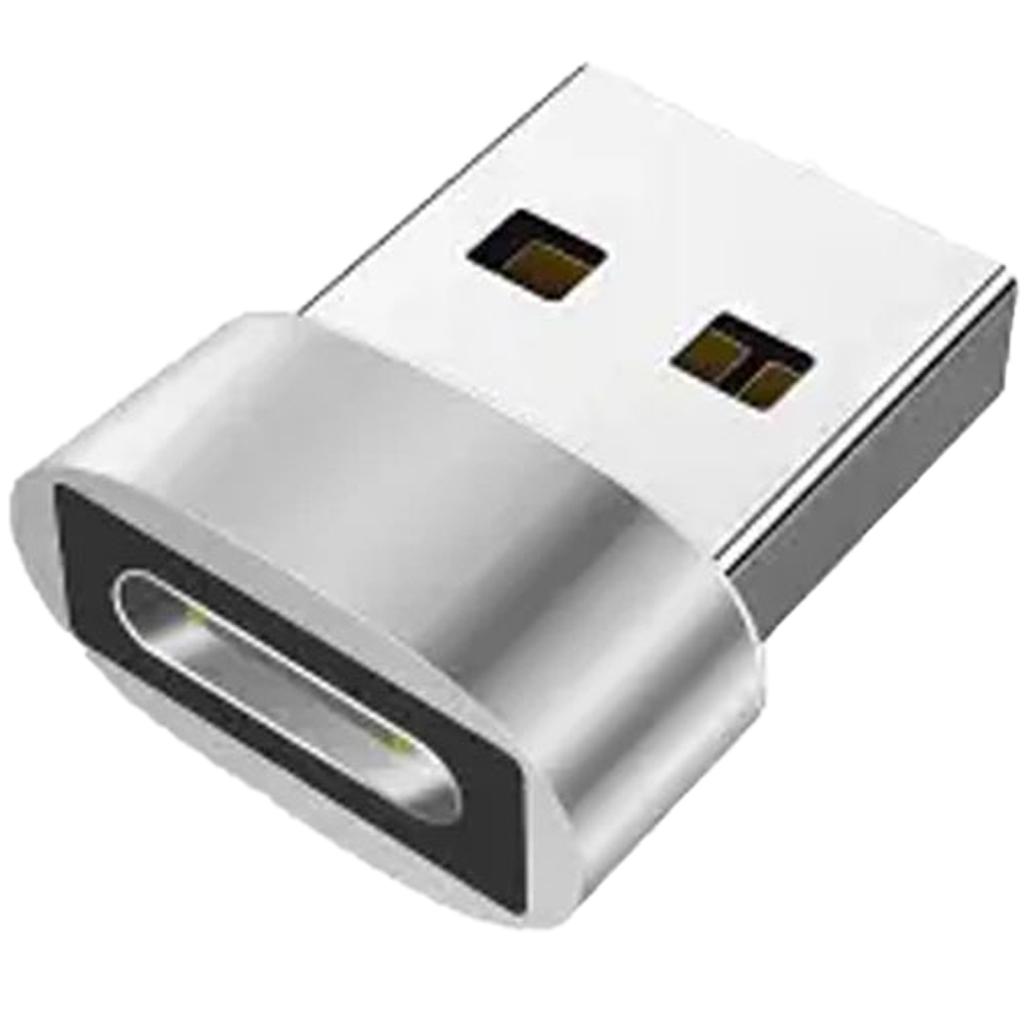USB Stecker auf USB C Buchse Ladeanschlussadapter Schneller Konverter für Typ C Telefone Tablets Spielekonsolen