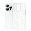 Wellengitter Magnetisch Absorbierendes PC-Gehäuse Geeignet für IPhone16E Magnetisch Absorbierendes Eisnebel Matt Handyhülle 14 Apple 15 Transparent