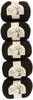 Treehouse Leaves Yarn Medium Thick Black 40g 72m 5 Balls Set Col.11 Approx.