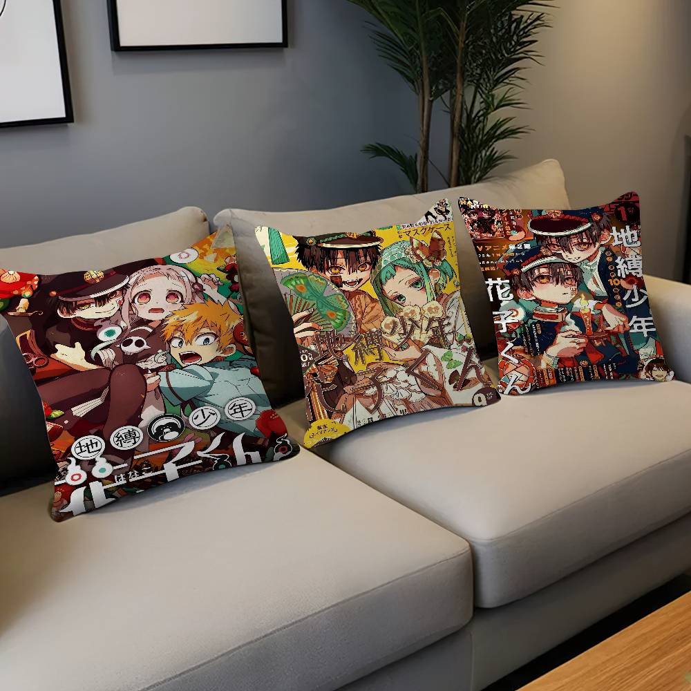 Toilet-Bound Hanako-kun 45*45cm Cushion Cover Pillow Cover Decor Pillowcase Home Pillowcase For Couch Pillow