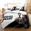 Set de lenjerie de pat Atomic Heart Băieți Fete Mărime Twin Queen Husă de plapumă Față de pernă Pat Copii Adult Modă Textil de casă