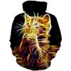 Unisex 3D Graphic Hoodie Oversized Streetwear Sweatshirt Air Layer Fabric Casual Pullover