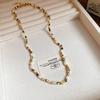 French Vintage Baroque Pearl Necklace Summer Niche Premium Sense Clavicle Chain Light Luxury Versatile Necklace Women