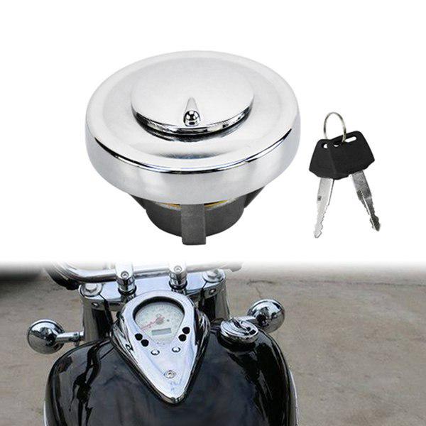 Silver Metal Fuel Tank Cap Lock with Key for Yamaha X Motorcycle None
