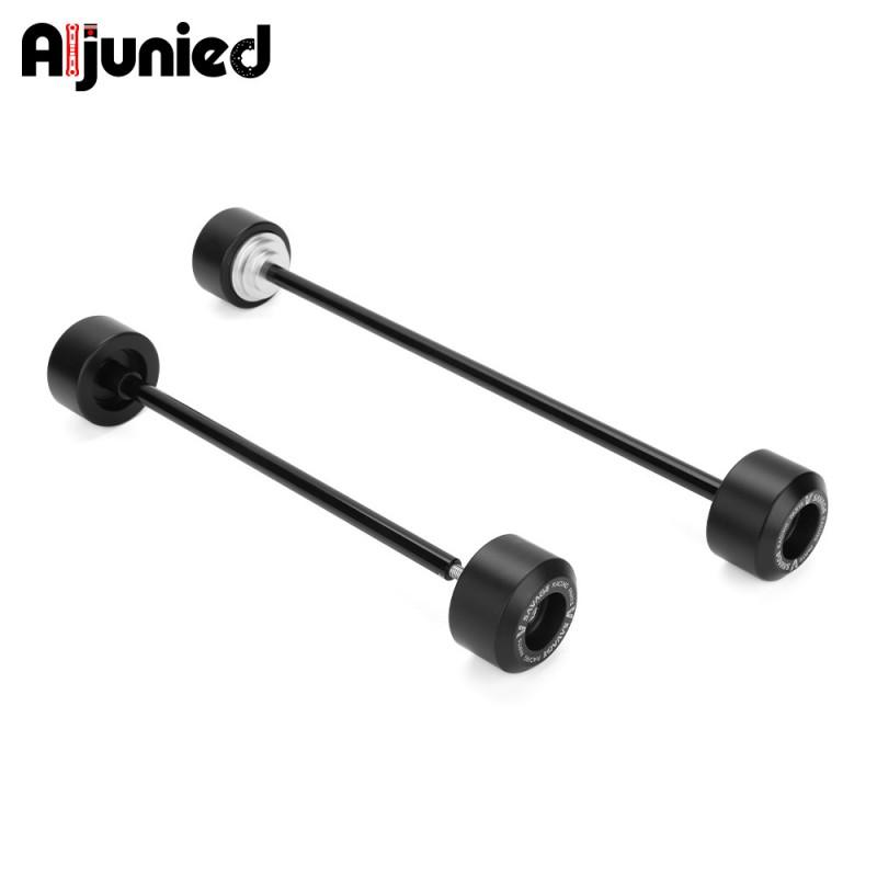 Motorcycle Wheel Axle Protectors Yamaha MT-09 Tracer 9 GT XSR900 Rear Front Guard POM Aluminum Crash Pad
