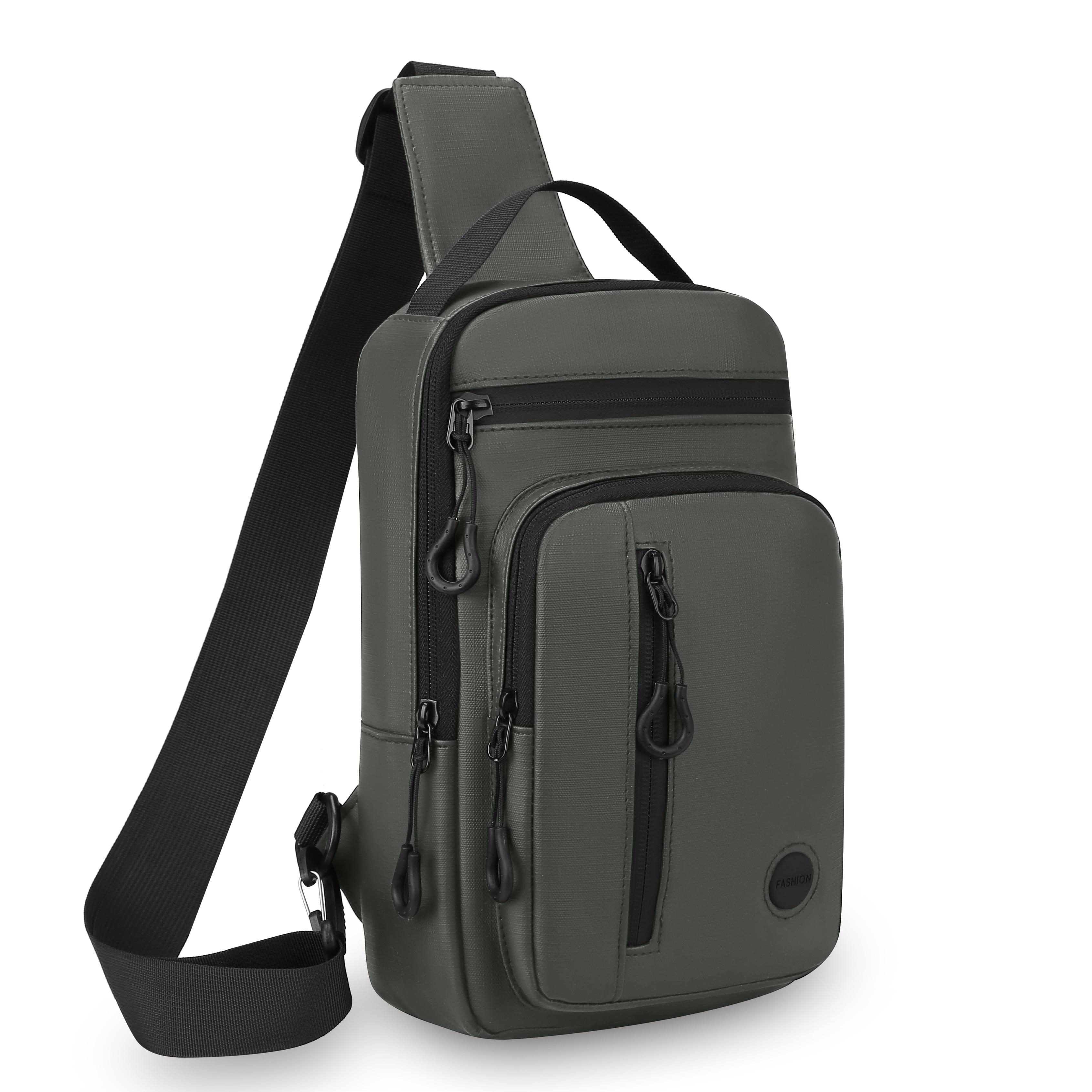 

Многофункциональная нагрудная сумка, несколько карманов, регулируемый плечевой ремень, повседневная сумка через плечо, подходит для спорта, велоспорта и т. д.