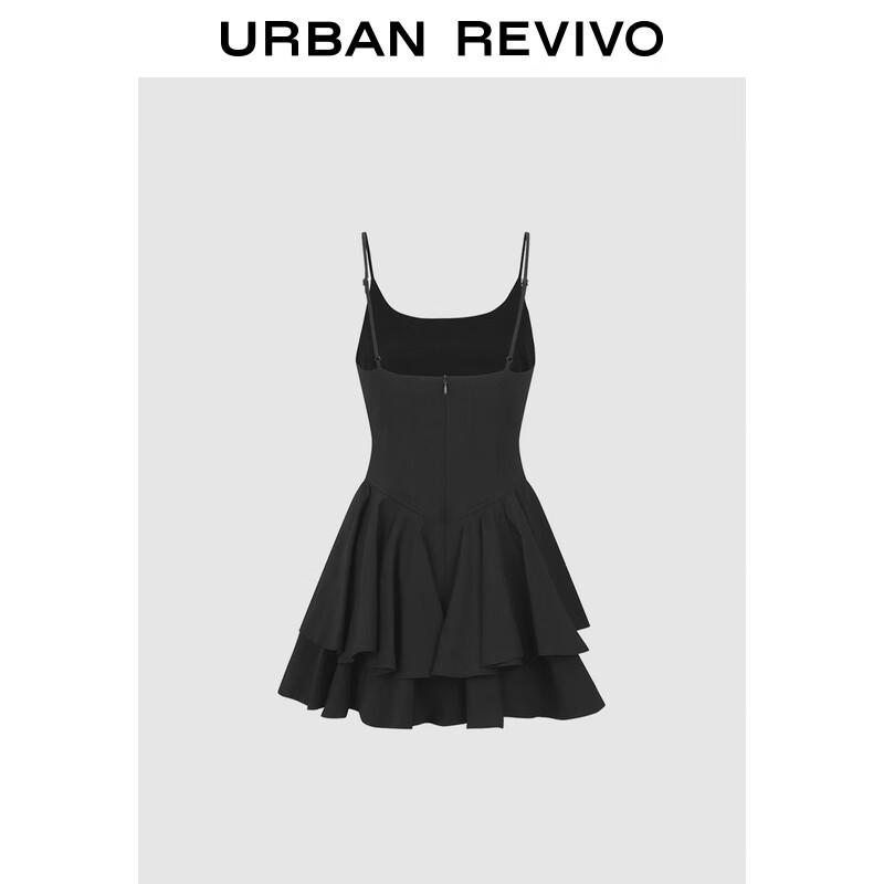 UR 2025 Sommer Lagenkleid mit plissierten Trägern