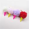 Adorable Ice Cream Cone Keychain Plush Pendant - Creative Cartoon Gift