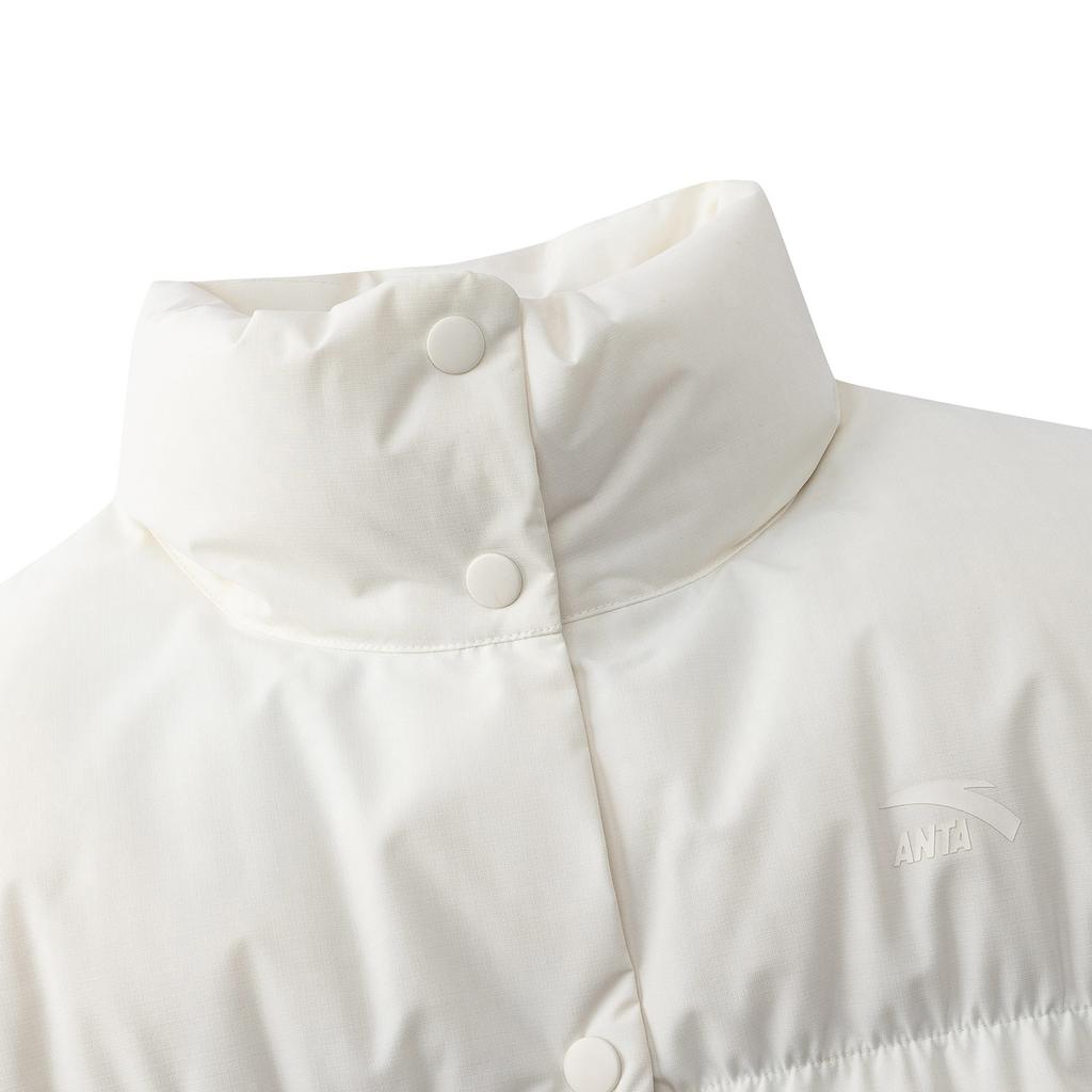 Anta Life Series Winter 2025 Down Vest Women Vests Warm-Jade-White 962548906-5