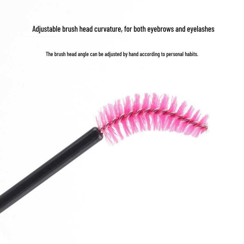 50-Pack Disposable Eyelash & Eyebrow Comb Brushes for Makeup