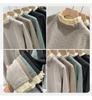 Women's Fleece-Lined Slim Fit Half-High Collar Top - Stylish Autumn/Winter Innerwear