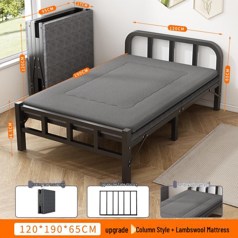 Portable Folding Recliner: Multi-Functional Single Bed for Home, Office, or Camping